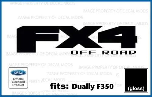Vista 11 de FX4 Offroad - Calcomanías adhesivas para Ford F350 F450 DUALLY ONLY troquelado (2017-2020) – DCBM Solid (juego de 2) Dimensiones: 12 x 3 pulgadas