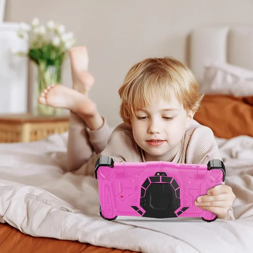 Vista 8 de Fivahiva Tableta para niños de 7 pulgadas, tableta Android 14 para niños, Octa-Core, 10 GB de RAM +64 GB de ROM 512 GB expandir, cámara dual Rosa