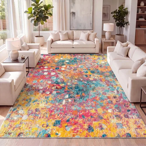 Vista 10 de Jonathan Y - Alfombra POP con estilo moderno y abstracto - CTP108B-28