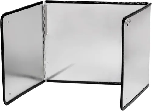 Vista 7 de Grande Protector de 3 Lados contra Salpicaduras para Freír en la Estufa, Protector contra Salpicaduras de Aceite para Cocinar en la Estufa Negro