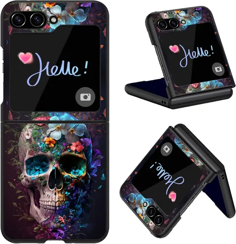 Vista 47 de Diseñada para Samsung Galaxy Z Flip 4 5G, funda rígida para teléfono de PC, a prueba de golpes y caídas, patrones de moda para una protección Gatos