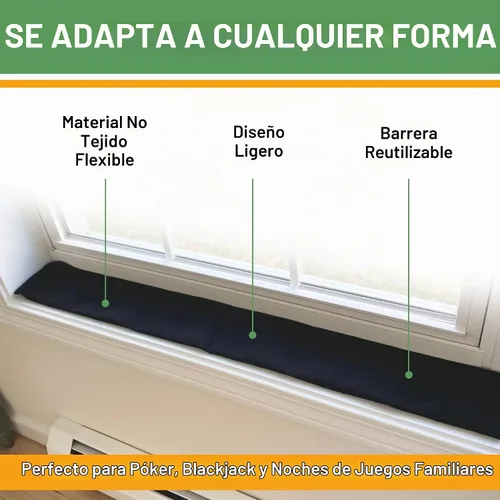 Vista 3 de Evelots Calcetín de serpiente absorbente de agua, barrera de agua reutilizable, absorbe 10 veces su peso, ideal para fugas y derrames de puertas