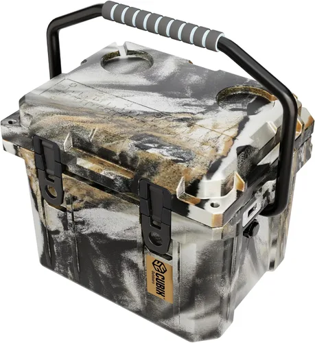 Vista 13 de Cubix Outdoors, Enfriador personal rotomoldeado QuadraX 10QT, hielera dura aislante portátil, retención de frío de 3 días, portaviandas Gris granito