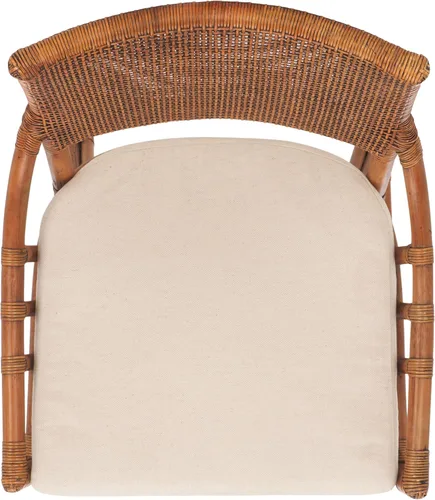 Vista 7 de SAFAVIEH Home Collection Donatella Tropical Coastal Honey & White Rattan Silla