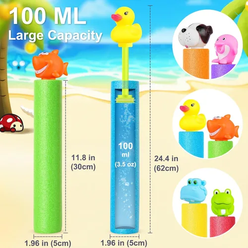 Vista 3 de Pistolas de agua, pistola de chorros de agua de 40 pies de alcance para piscina, playa, fiesta de verano, juguetes de agua al aire libre para niños