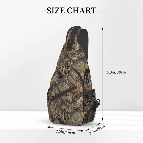 Vista 2 de VOOHDDY Bolso cruzado para mujeres y hombres, mochila de viaje para senderismo, bandolera, bolsa de pecho, casual, bolsa deportiva