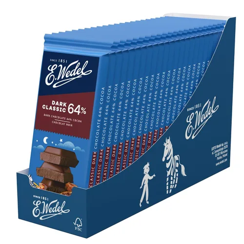 Vista 22 de E. Wedel Chocolate Negro 80% Cacao, 3.50 oz/ 3.5 onzas (Paquete de 5)