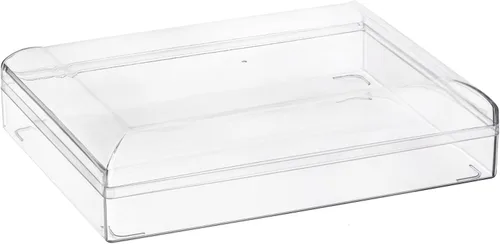 Vista 17 de Hammont Caja de acrílico – Cajas de regalo de fiesta – Cubo transparente con bordes redondeados para regalos, bodas, golosinas, dulces y accesorios