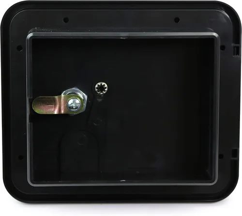 Vista 4 de Escotilla de acceso eléctrico para cable de alimentación de autocaravana, cámper, remolque (Negro-1802MB)