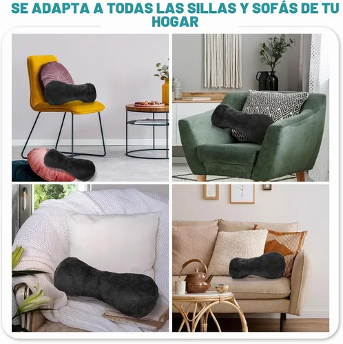 Vista 7 de Colingmill 1 almohada cervical para reposacabezas de silla reclinable Negro