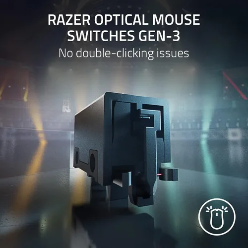 Vista 5 de Razer DeathAdder V3 Pro - Mouse inalámbrico para videojuegos 2.22oz ligero - Sensor óptico Focus Pro 30K - Interruptores ópticos Gen-3 - HyperSpeed