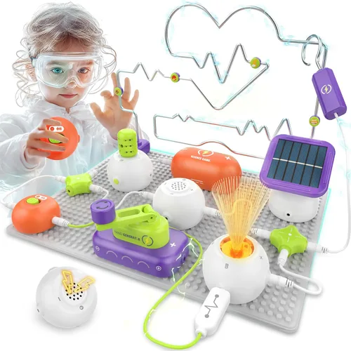 Vista 8 de SMILESSKIDDO Science Kits Electrónica Kit STEM 140+ Proyectos 10+ Piezas