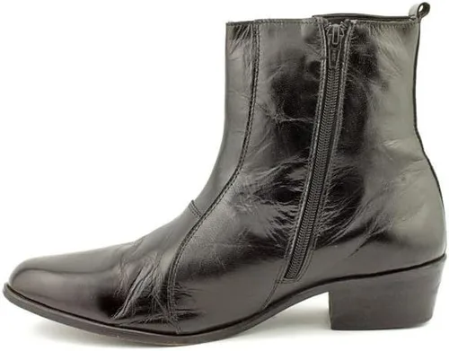 Vista 3 de Stacy Adams Botas Santos con cremallera lateral y puntera lisa para hombre