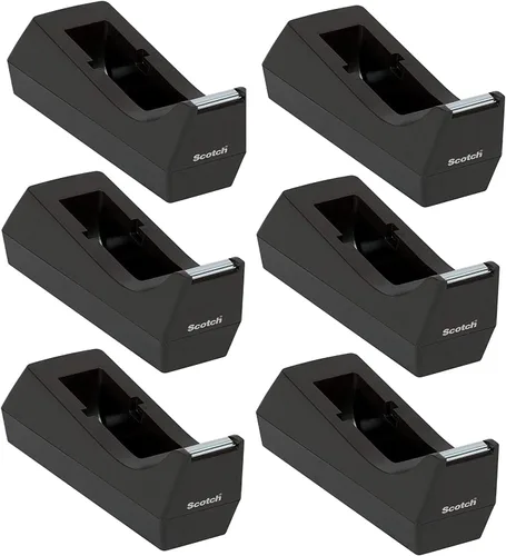 Vista 13 de Scotch, dispensador de cinta de escritorio, carrete de 1 pulgada Color negro., Negro