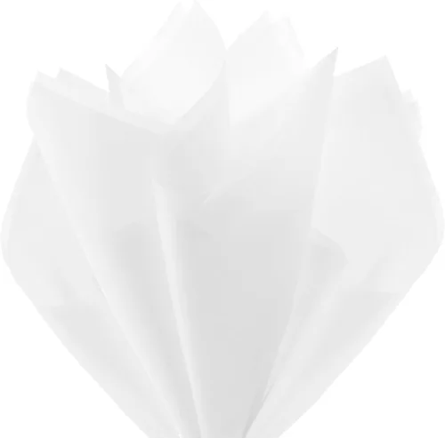 Vista 5 de Hallmark - Papel de seda blanco a granel (100 hojas) para cumpleaños, Navidad, graduaciones, papel de regalo, manualidades, flores de papel