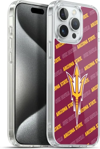 Vista 188 de Head Case Designs Funda de gel ASU Camou con licencia oficial de la Universidad Estatal de Arizona [protección de grado militar] compatible