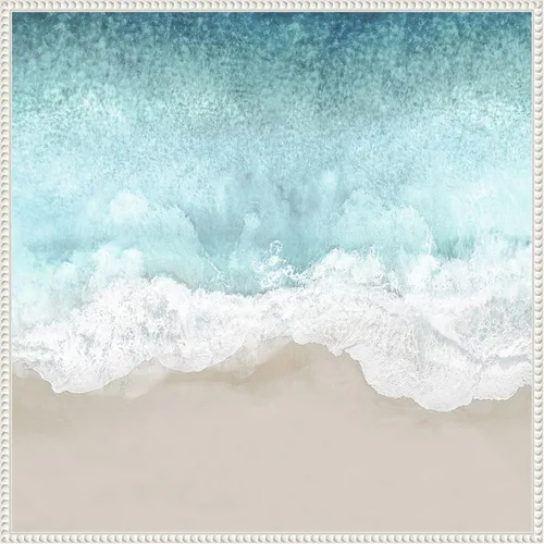 Vista 16 de Amanti Art Lienzo enmarcado para pared, 16 x 16 pulgadas, olas del océano II, por Maggie Olsen, lienzo enmarcado para pared, obras de arte de playa
