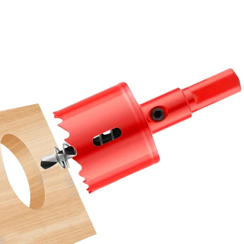 Vista 17 de Taladro de sierra de agujero de 1"/25 mm HSS bimetálica para madera, plástico y aluminio, herramienta de taladro eléctrico para perforar tablas