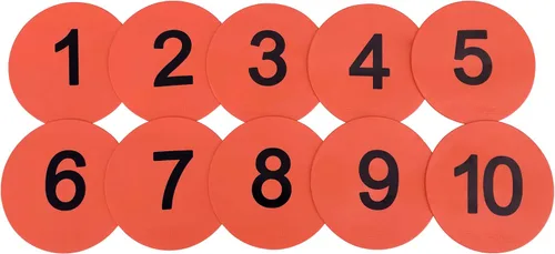 Vista 15 de Marcadores de puntos de piso numerados de 8 pulgadas