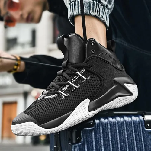 Vista 6 de PTYIBO Zapatos de Streetball para hombre y mujer antideslizantes para mujeres y hombres para correr