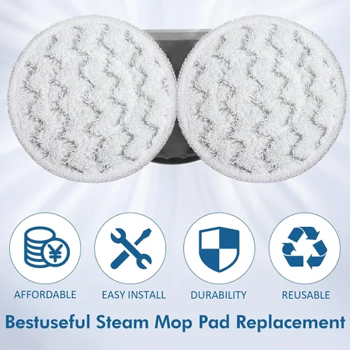 Vista 8 de 10 Pack Steam Mop Replacement Pads for Shark Steam & Scrub S8201