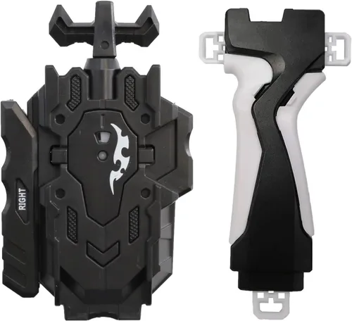 Vista 4 de Lanzador y agarre, lanzador bidireccional izquierdo y derecho L/R compatible con todas las series Bey Burst Bey Battling-Black