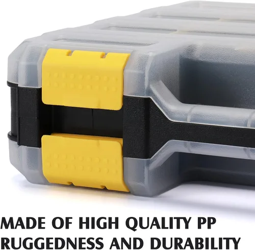 Vista 4 de MIXPOWER Organizador de doble cara de 34 compartimentos con polímero resistente a los impactos y separadores de plástico extraíbles personalizables