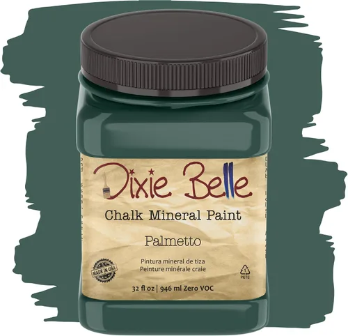 Vista 352 de Pintura para muebles con acabado de tiza Dixie Belle Paint Company - Amatista (4oz) - Pintura mineral de tiza chic púrpura profundo mate
