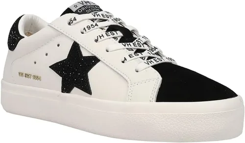 Vista 2 de VINTAGE HAVANA Zapatos de deporte de plataforma de diamantes de imitación épicos para mujer Casual - Blanco
