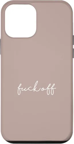 Vista 16 de Funda para iPhone 16 Pink Taupe Fuck Off Divertida manuscrita a mano con refranes sarcásticos groseros
