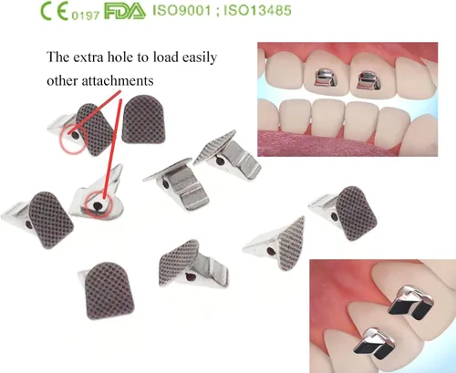 Vista 3 de 20 piezas de nuevos materiales de ortodoncia dentales de turbos de mordida