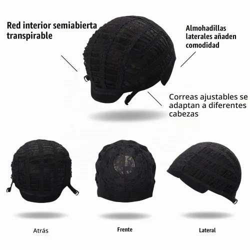 Vista 6 de Peluca corta y recta negra con flequillo para mujer Pelucas de cabello sintético resistente al calor natural