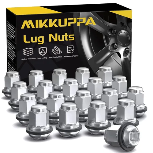 Vista 14 de MIKKUPPA Tuercas de llanta de 1/2-20, repuesto para tuercas de rueda Jeep Negro