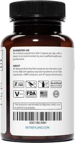 Vista 3 de Orotato de litio - 20 mg de litio elemental, 60 cápsulas vegetarianas (120 unidades (paquete de 2))