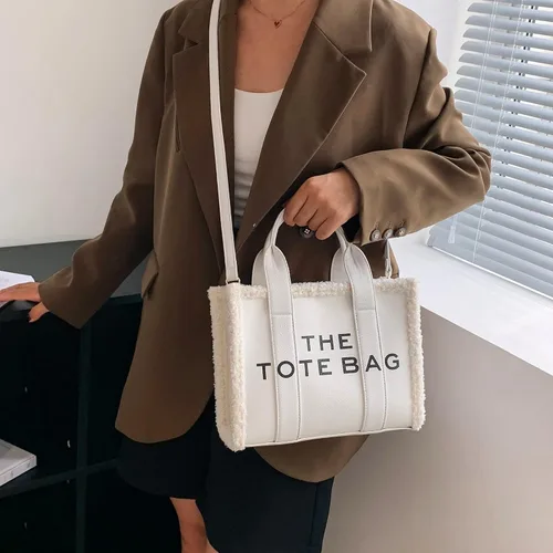 Vista 5 de The Tote Bag for Women, CanvasLeather Tote Purse Crossbody Bags with Zipper Sturdy HandBag for School, Travel