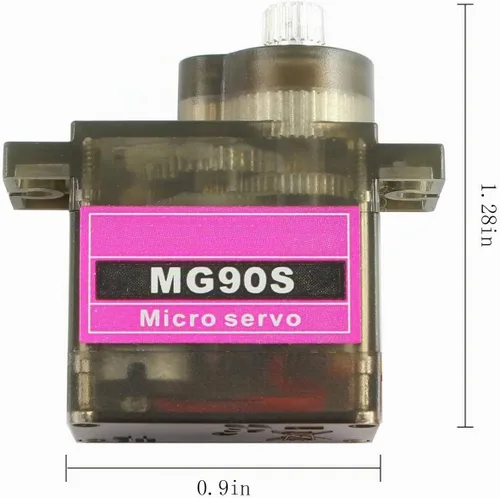 Vista 5 de 2 unids MG90S 0.32 oz Metal Gear Micro Tower Pro Servo actualizado SG90 Digital Micro Servos para RC Vehículo Helicóptero Barco Modelos de Coche