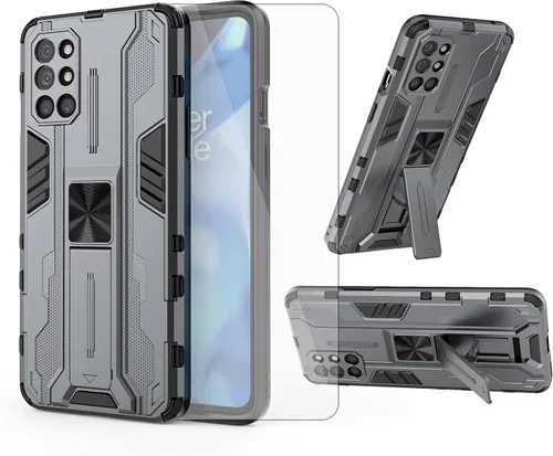 Vista 9 de Asuwish Funda para teléfono OnePlus 8T OnePlus8T Plus 9R 5G con protector de pantalla de vidrio templado y Slim Stand Cell One Plus8T5G On + 1 Plus