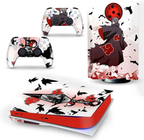 Vista 2 de Mmoptop PS5 Skin Disc Edition Anime Console and Controller Vinyl Cover Skins Wraps para Playstation 5 Disc Version