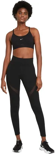 Vista 3 de Nike Indy - Brasier deportivo con cuello en U acolchado de soporte ligero para mujer