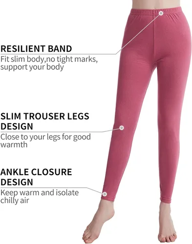 Vista 4 de Ropa interior térmica para mujer Long Johns conjuntos de ropa interior térmica para mujer, capa base ultra suave, regalos con caja