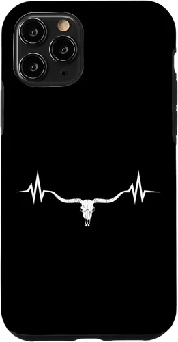 Vista 29 de Vintage Texas Longhorn Rancher Heartbeat Pulse Cattle Farmer Case for iPhone 17