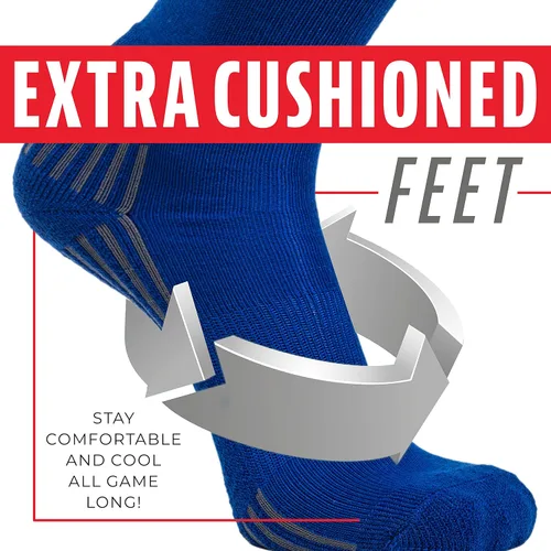 Vista 3 de Franklin Sports Youth Baseball + Softball Socks - Knee Socks for Kids - Boys + Girls Tall Sports Socks - Youth