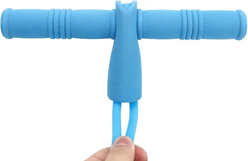 Vista 3 de Banda de pedal, 2 tubos para fitness, para yoga, ejercitador, entrenamiento multifunción, cuerda de tensión para cuerpo X, abdomen, cintura, brazo