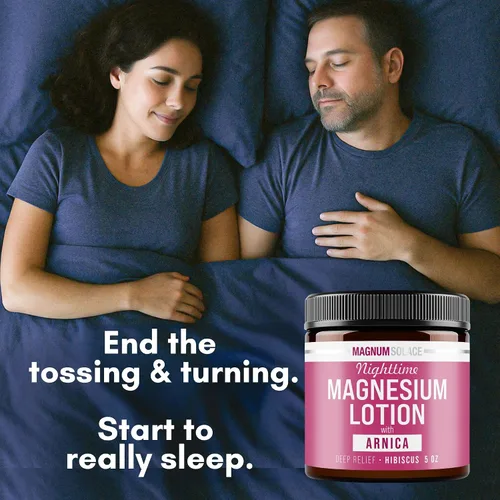 Vista 5 de Magnum Solace Loción nocturna de magnesio con árnica – Alivio calmante y relajación, magnesio altamente concentrado para músculos y articulaciones