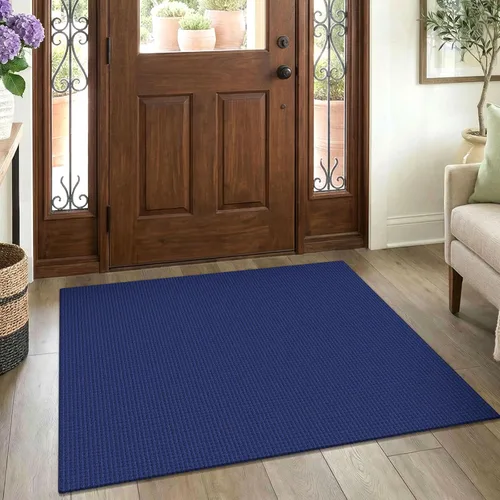 Vista 67 de EARTHALL Alfombra tejida de 2 x 3 pies, lavable para entrada, alfombra trenzada antideslizante, alfombra para puerta interior y exterior, alfombra