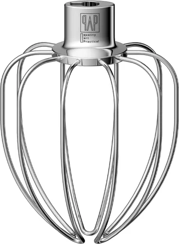 Vista 8 de Accesorio de batidor resistente para KitchenAid Artisan Mini de 3.5 cuartos de galón con cabezal basculante - Látigo de alambre de acero inoxidable