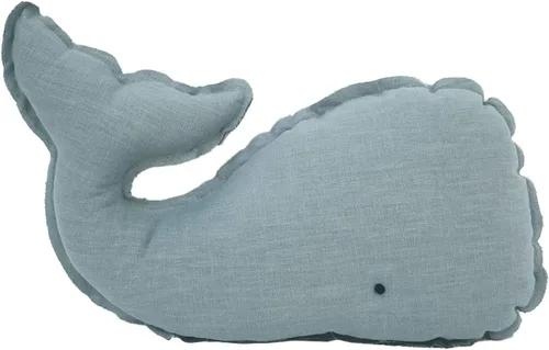 Vista 8 de Marble Empire Almohada de ballena azul con borde de estilo libre, almohada decorativa de ballena costera para sofá