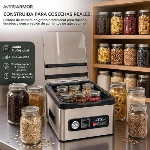 Vista 2 de Avid Armor Máquina selladora al vacío de cámara JARMAX para tarros Mason
