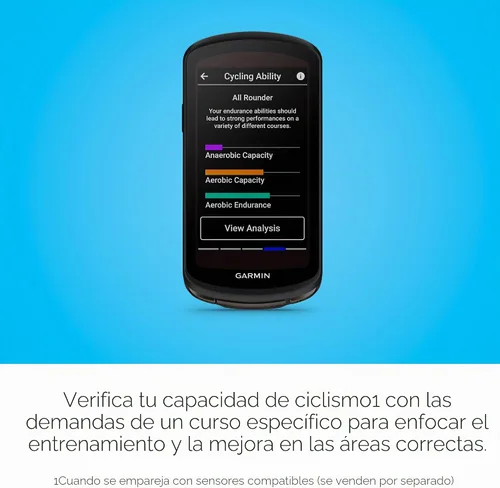 Vista 6 de Garmin Edge® 1040 - Computadora para bicicleta con GPS y capacidad de carga solar