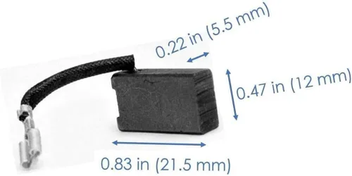 Vista 2 de Paquete de 4 cepillos de carbono de precisión 381028-08 381028-02 para sierras circulares e ingletadoras DeWalt - Compatible con DW703, DW708